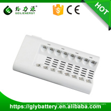 GLE-808 8 Slots Led AA Battery Charger For AA/AAA NI-MH/NI-CD Rechargeable Battery